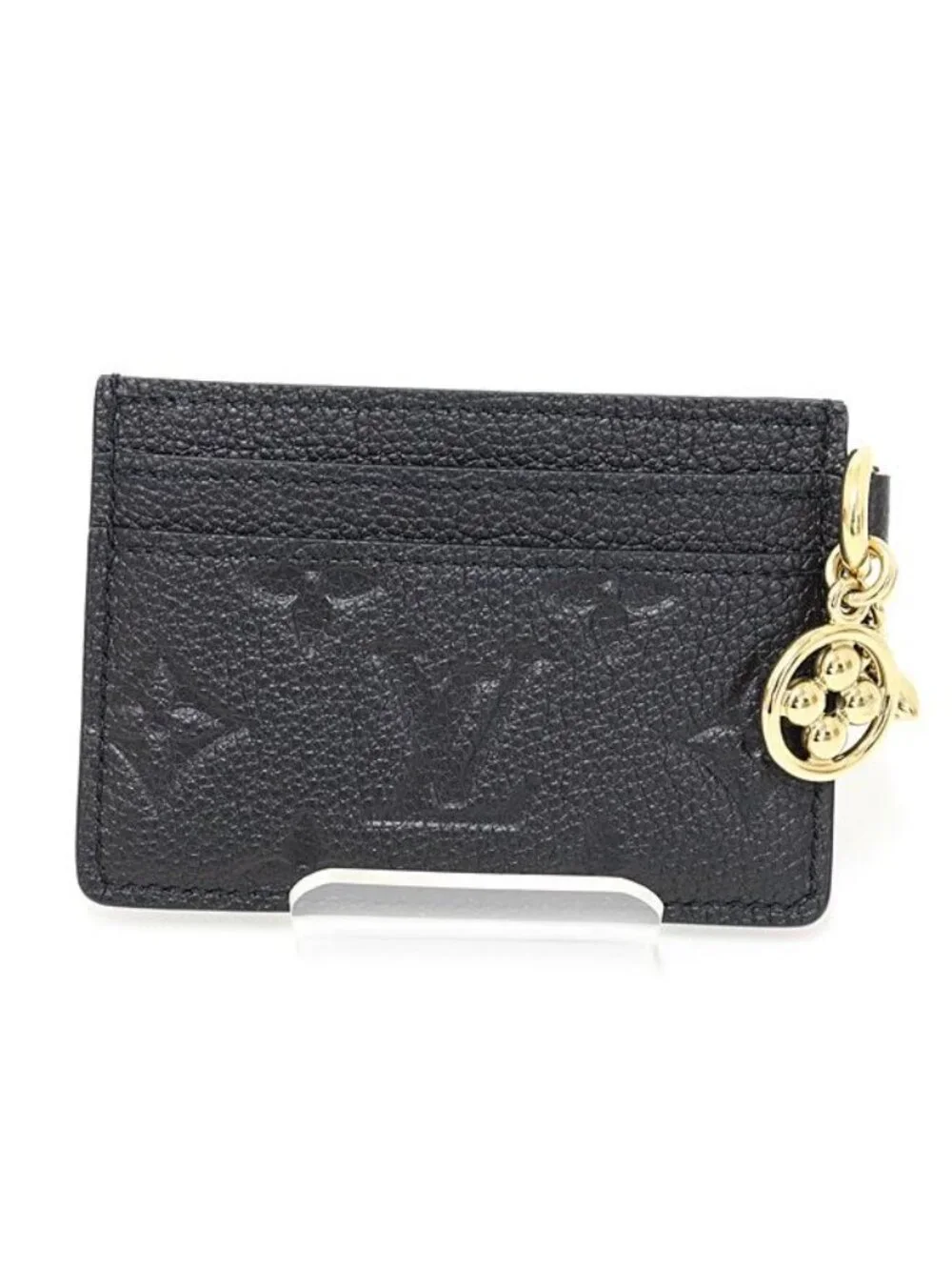 Louis Vuitton Card Holderlv Charm Monogramempreinte Noir Black